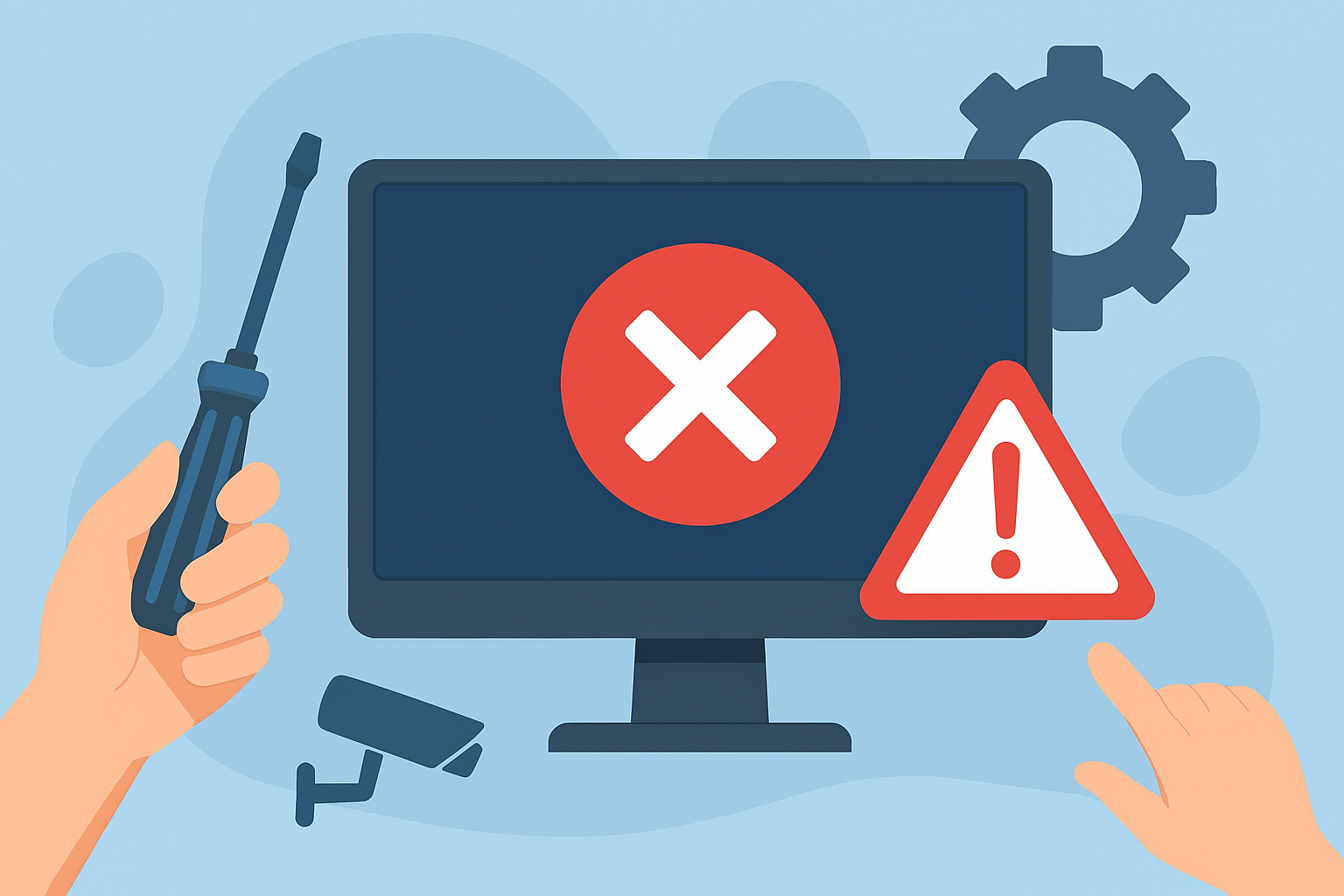 راهنمای جامع عیب‌یابی مانیتور