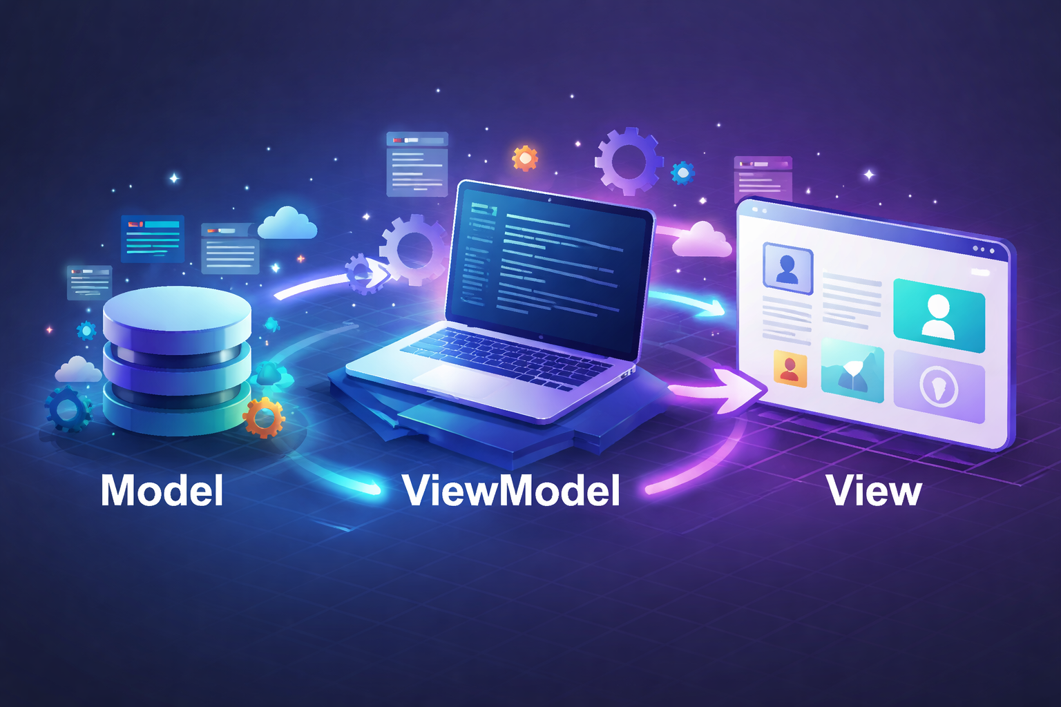 معماری MVVM: راهنمای جامع برای توسعه نرم‌افزارهای مدرن و مقیاس‌پذیر